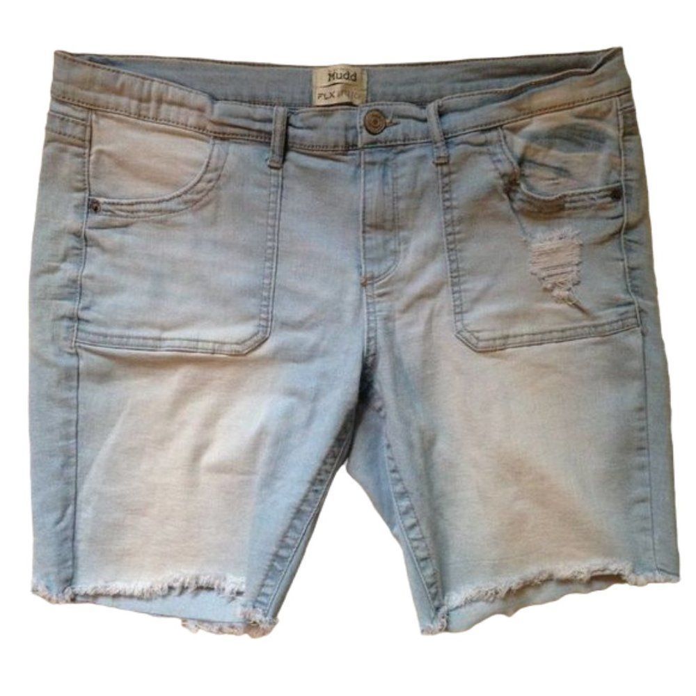 Y2K Mudd Flx Stretch Shorts Well-Worn Size 17
